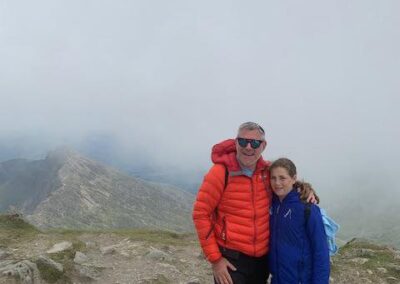 Martyn and Jessica Jacobs in Snowdonia